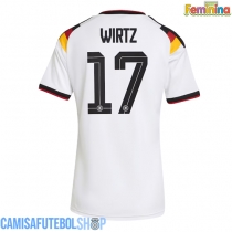 Camisa de time de futebol Alemanha Florian Wirtz #17 Replicas 1º Equipamento Feminina Mundo 2026 Manga Curta